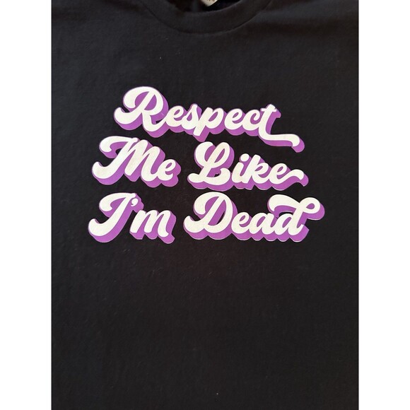 Respect Me Like I’m Dead Kanye West Black Men’s T Shirt Medium Size Merch - Picture 2 of 4